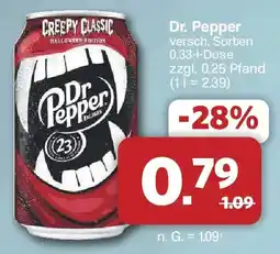 Famila Nord West Dr. Pepper Creepy Classic Halloween Edition Angebot