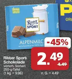 Famila Nord West Ritter Sport Schokolade Angebot