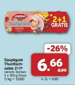 Famila Nord West Saupiquet Thunfischsalat Angebot