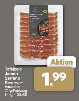 Famila Nord West Tafelzeit Jamón Serrano Reserva Angebot