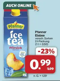 Famila Nord West Pfanner Ice tea Pfirsich Angebot