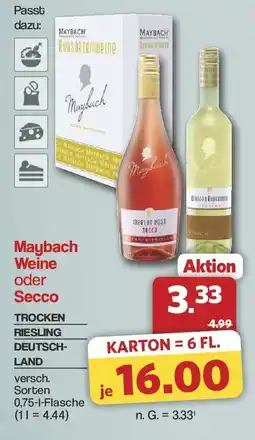 Famila Nord West Maybach Weine oder Secco Angebot