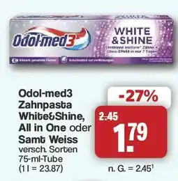 Famila Nord West Odol-med3 Zahnpasta White&Shine Angebot
