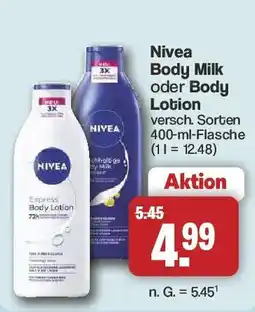 Famila Nord West Nivea Body Milk oder Body Lotion Angebot