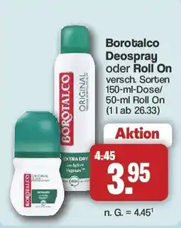 Famila Nord West Borotalco Deospray oder Roll On Angebot