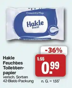 Famila Nord West Hakle Feuchtes Toilettenpapier Angebot