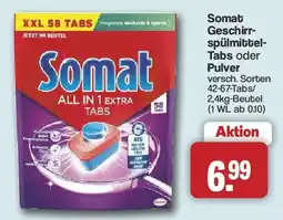 Famila Nord West Somat Geschirrspülmittel-Tabs oder Pulver Angebot