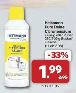 Famila Nord West Heitmann Pure Reine Citronensäure Angebot