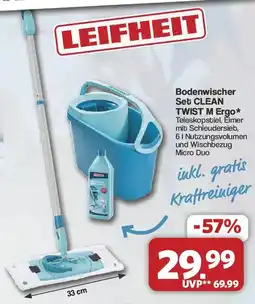 Famila Nord West LEIFHEIT Bodenwischer Set CLEAN TWIST M Ergo* Angebot
