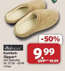 Famila Nord West vitalmaxx Komfort-Slipper* Angebot