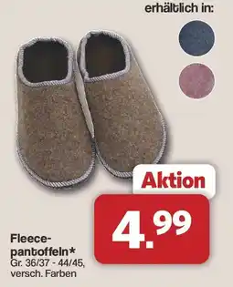 Famila Nord West Fleece-pantoffeln* Angebot