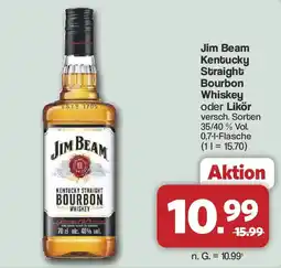 Famila Nord West Jim Beam Kentucky Straight Bourbon Whiskey Angebot