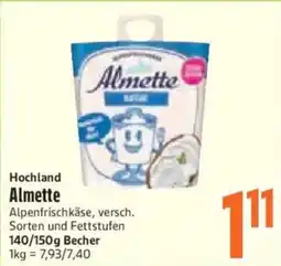 inkoop Hochland Almette Alpenfrischkäse Angebot