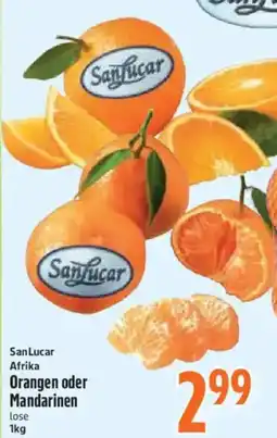 inkoop SanLucar Orangen oder Mandarinen Angebot