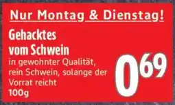 inkoop Gehacktes vom Schwein Angebot