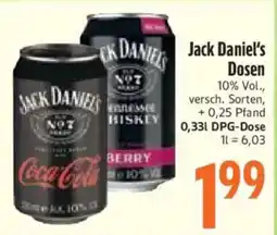 inkoop Jack Daniel's Dosen Angebot