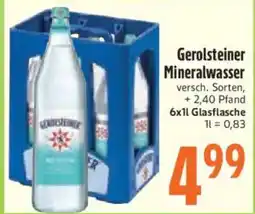inkoop Gerolsteiner Mineralwasser Angebot