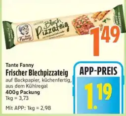 inkoop Tante Fanny Frischer Blechpizzateig Angebot