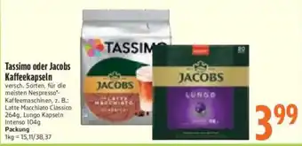 Tassimo oder Jacobs Kaffeekapseln