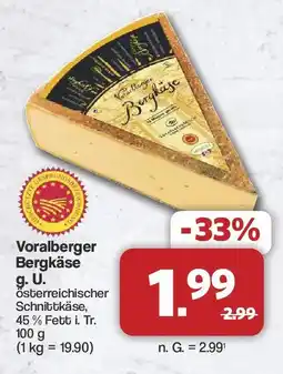 Famila Nord West Voralberger Bergkäse Angebot