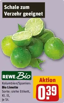 REWE REWE Bio Bio Limette Angebot