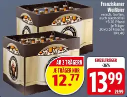Edeka Franziskaner Weißbier Angebot