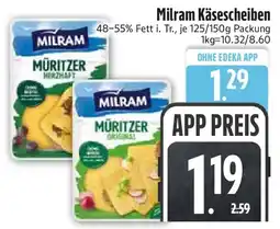 Edeka Milram Käsescheiben Angebot