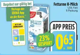 Edeka Fettarme H-Milch Angebot
