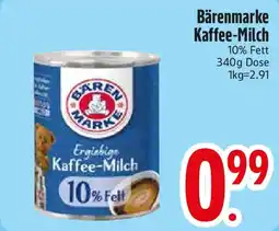 Edeka Bärenmarke Kaffee-Milch Angebot