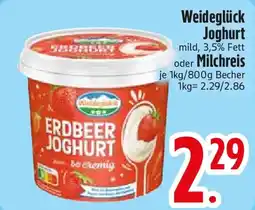 Edeka Weideglück Erdbeer Joghurt Angebot