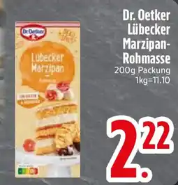 Edeka Dr. Oetker Lübecker Marzipan-Rohmasse Angebot