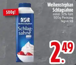 Edeka Weihenstephan Schlagsahne Angebot