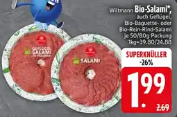 Edeka Wiltmann Bio-Salami Angebot