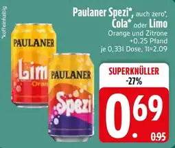 Edeka Paulaner Spezi Angebot