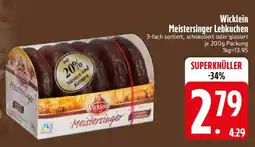 Edeka Wicklein Meistersinger Lebkuchen Angebot