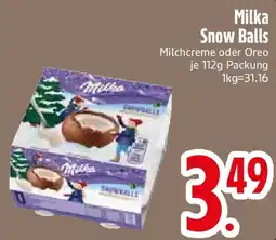 Edeka Milka Snow Balls Angebot