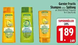 Edeka Garnier Fructis Shampoo oder Spülung Angebot