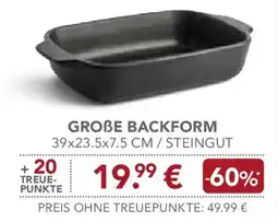 Edeka GROßE BACKFORM STEINGUT Angebot