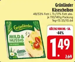 Edeka Grünländer Käsescheiben Angebot