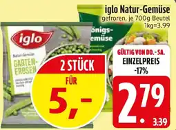 Edeka iglo Natur-Gemüse Angebot