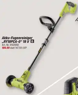 toom Baumarkt RYOBI Akku-Fugenreiniger ,,RY18PCA-0" 18 V Angebot