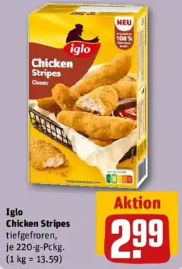 REWE Iglo Chicken Stripes Classic Angebot