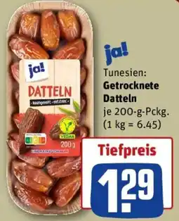 REWE ja! Getrocknete Datteln Angebot