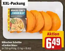 REWE Hähnchen Schnitte »Cordon bleu« Angebot