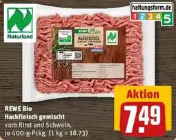 REWE REWE Bio Hackfleisch gemischt Angebot