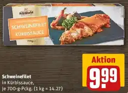 REWE RibWorld Schweinefilet in Kürbissauce Angebot