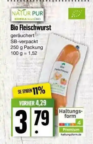 Edeka Bio Fleischwurst Natur Pur Angebot