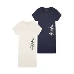 Netto Marken-Discount uncover by SCHIESSER Damen Nachthemd Nightwear - kurzarm 2er Pack Angebot