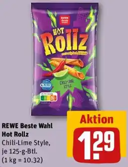 REWE Hot Rollz Chili-Lime Style Angebot