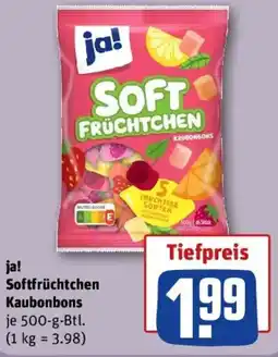 REWE ja! Softfrüchtchen Kaubonbons Angebot